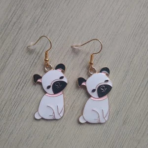 boucles d'oreilles chiots mignons