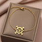 Bracelet Pirate, bijou en acier inoxydable doré