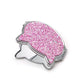 Petit miroir pliant double face, design tête de chat, rose