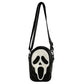 Sac Scream, en simili-cuir noir et blanc