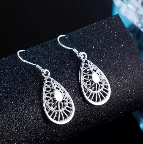 boucles d'oreilles exotiques avec motif cachemire